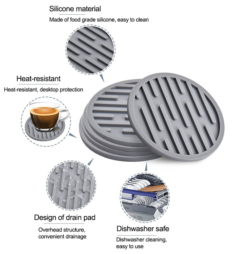 silicone coasters